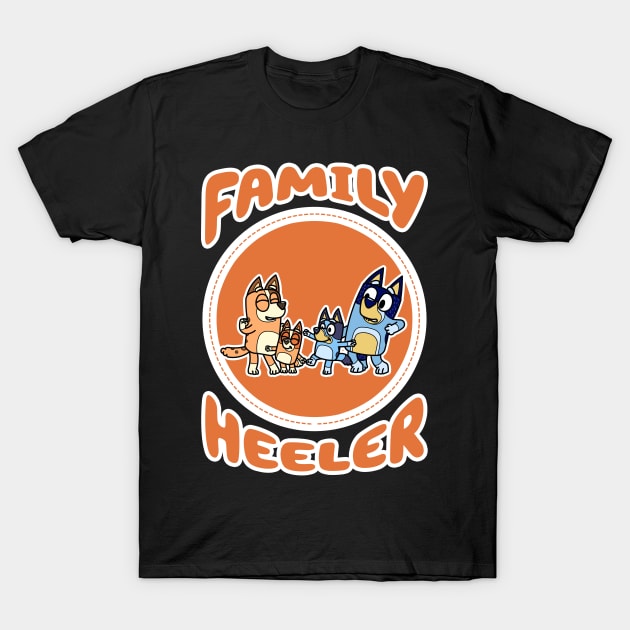 Family Heeler IV T-Shirt by Gunung Sambojorka